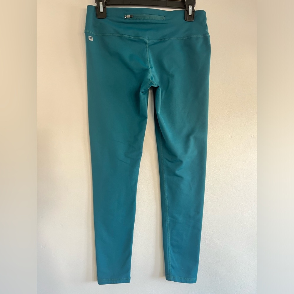 Fabletics Small Dark Turquoise Teal Blue Green Capri Workout Leggings